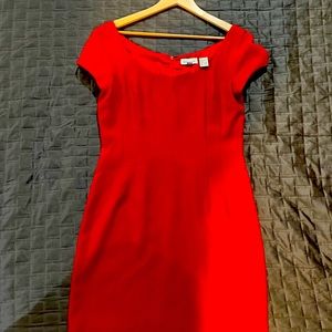 Ann Taylor red dress. Size 10. It’s perfect.
